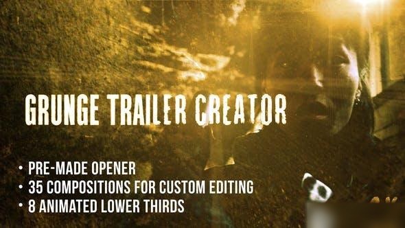 Videohive Grunge Trailer 38287682 Openers template preview