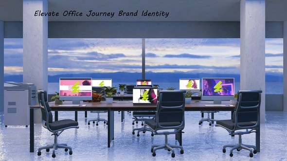 Videohive Elevate Office Journey Brand Identity Video Displays template preview