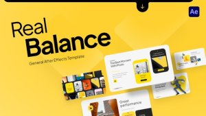 Videohive Real Balance Video Display After Effect Template Product Promo template preview