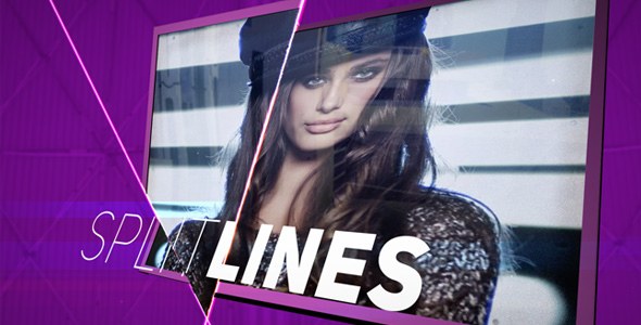 Videohive Split Lines Video Displays template preview