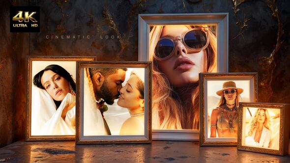 Videohive The Timeless Frames Video Displays template preview