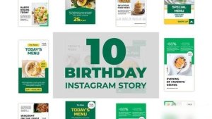 Videohive Healthy Food Instagram Stories 33271888 Openers template preview