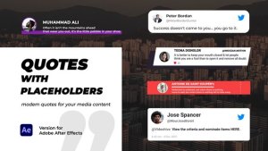 Videohive Quotes with Placeholders Titles template preview