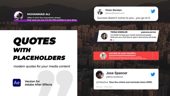 Videohive Quotes with Placeholders Titles template preview