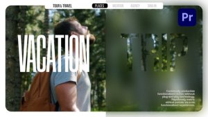 Travel Story & Agency Promo Opener Premiere Pro template preview