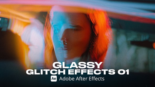 Videohive Glassy Glitch Effect 01 Ae Elements template preview