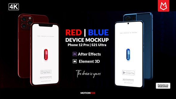 Videohive Mobile App Mockup | Phone 12 & S21 Ultra | E3D Product Promo template preview