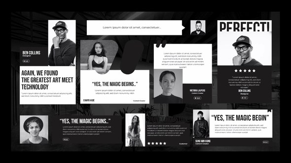 Videohive Simple Minimalist Testimonial Pack Elements template preview