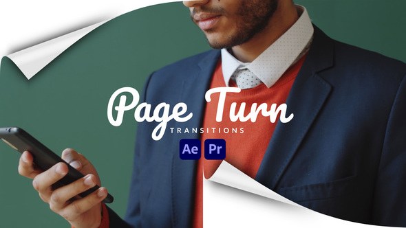 Videohive Page Turn Transitions Elements template preview