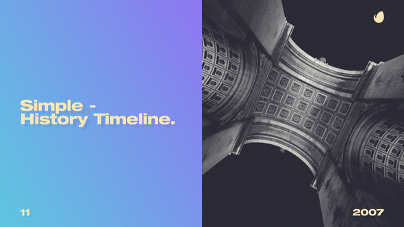 Videohive Simple History Timeline Video Displays template preview