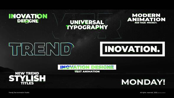 Videohive Trendy Text Animation Toolkit | After Effects Titles template preview