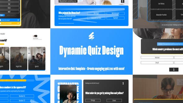 Videohive Fun Quiz Animations Openers template preview