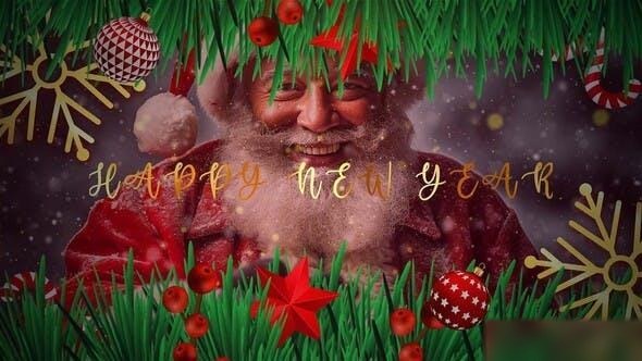 Videohive Merry Christmas And Happy New Year Slideshow Openers template preview