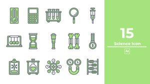 Videohive Science Icon After Effect Elements template preview