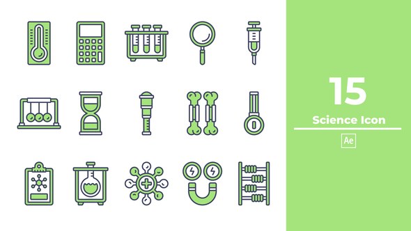 Videohive Science Icon After Effect Elements template preview