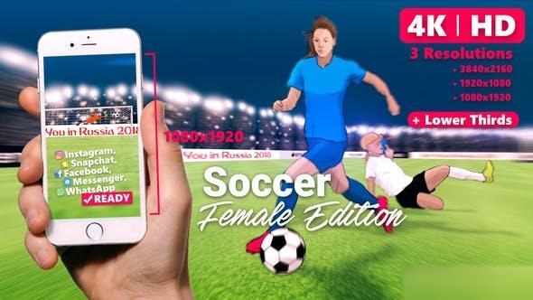 Videohive Soccer - Female Edition Openers template preview