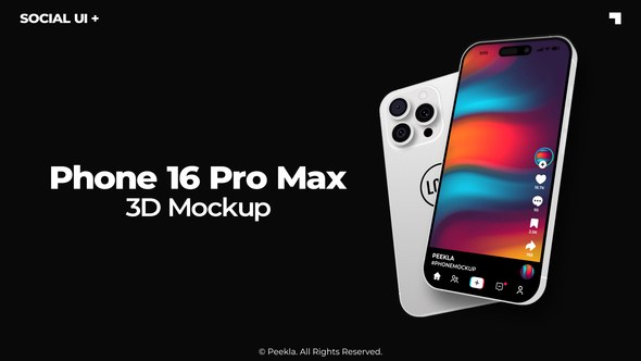 Videohive Phone 16 Pro Max Mockup 59243620 Product Promo template preview