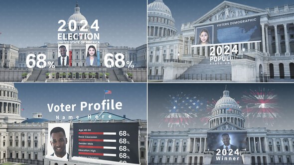 Videohive Us Election Intro Openers template preview