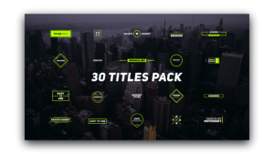 Videohive 30 Titles Pack 21955729 Titles template preview