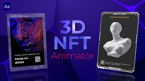 Videohive 3D NFT Animator Product Promo template preview