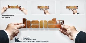 Videohive Hands On Logo Logo Stings template preview