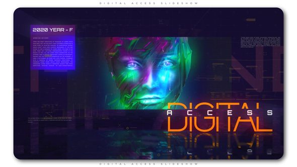 Videohive Digital Access Slideshow Openers template preview