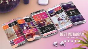 Videohive Event Promo Split Screen Vertical Video Reels Red Slideshow Video Displays template preview