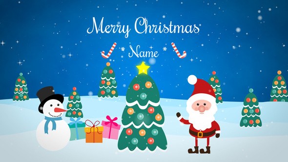 Videohive Merry Christmas 55436048 Openers template preview