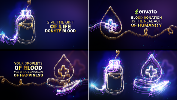 Videohive Blood Donor Day Intro // World Blood Donor Day Openers template preview