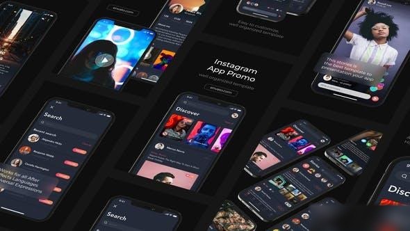Videohive Mobile App Promo Instagram Stories Openers template preview