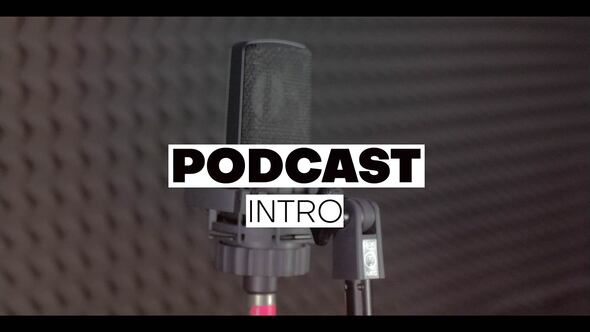 Podcast Opener | MOGRT Premiere Pro template preview