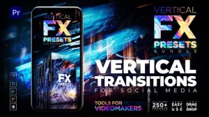 Vertical Transitions Pack for Premiere Pro Premiere Pro template preview