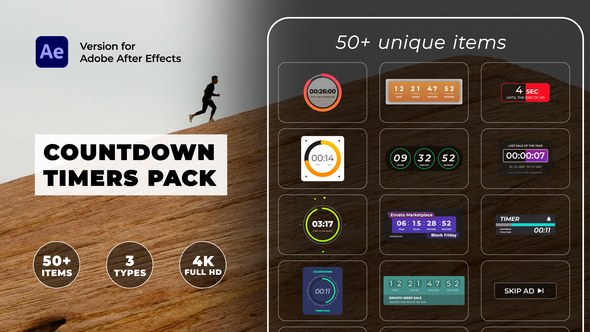 Videohive Countdown Timers Pack 33975859 Elements template preview