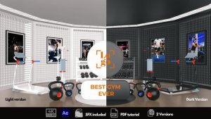 Videohive Gym Logo Reveal Elements template preview