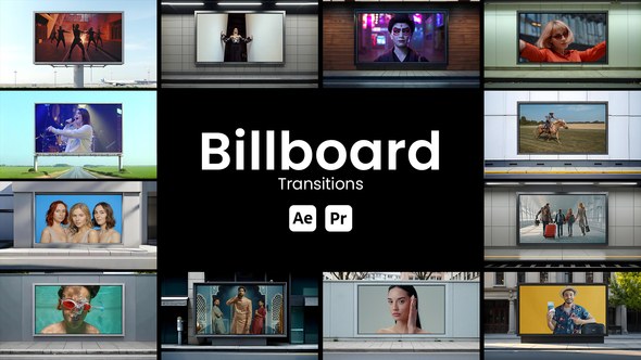 Videohive Billboard Transitions Elements template preview
