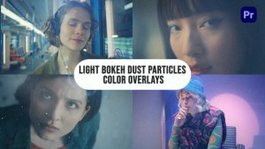 Light Bokeh Color Overlays Premiere Pro template preview