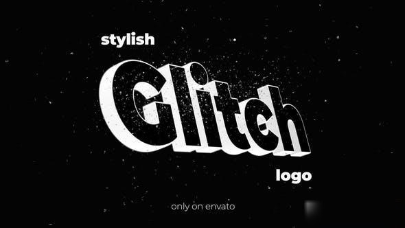 Videohive Stylish Glitch Logo Logo Stings template preview