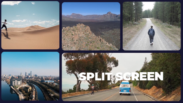 Videohive Multicreen Slideshow | Split Screen Opener | Youtube Gallery Video Displays template preview