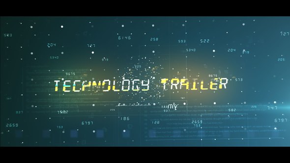 Videohive Technology trailer II Titles template preview