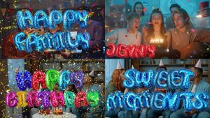 Videohive Happy Birthday letters Collection Elements template preview