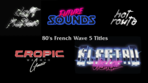 Videohive 80s French Wave 5 Titles Titles template preview