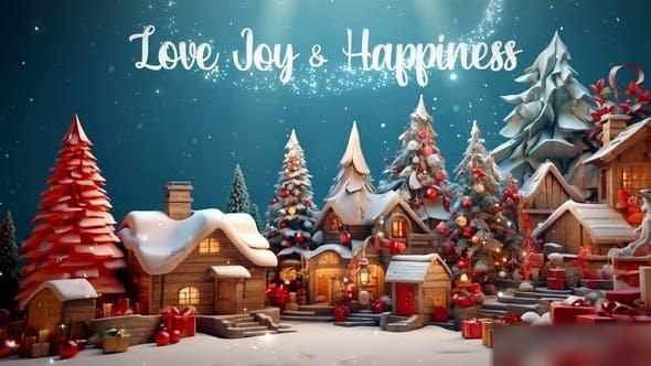 Videohive Christmas Wishes Opener 49493834 Openers template preview