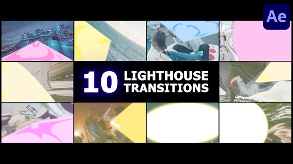 Videohive Lighthouse Seamless Transitions | After Effects Elements template preview