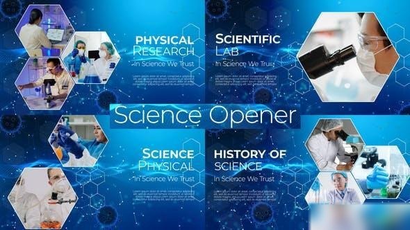 Videohive Science Opener 50656144 Openers template preview