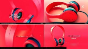 Videohive Headphone Promo Openers template preview