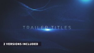 Modern Trailer Titles Video Displays template preview