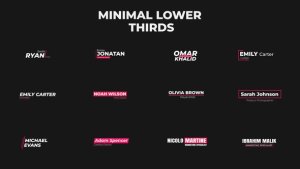 Videohive Minimal Lower Thirds 60733013 Elements template preview