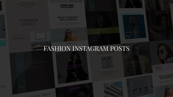 Videohive Fashion Instagram Posts 38496537 Product Promo template preview
