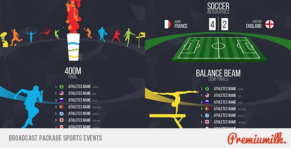 Broadcast Sports Events Video Displays template preview