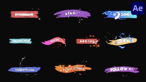 Videohive Energy Splats Titles for After Effects Titles template preview